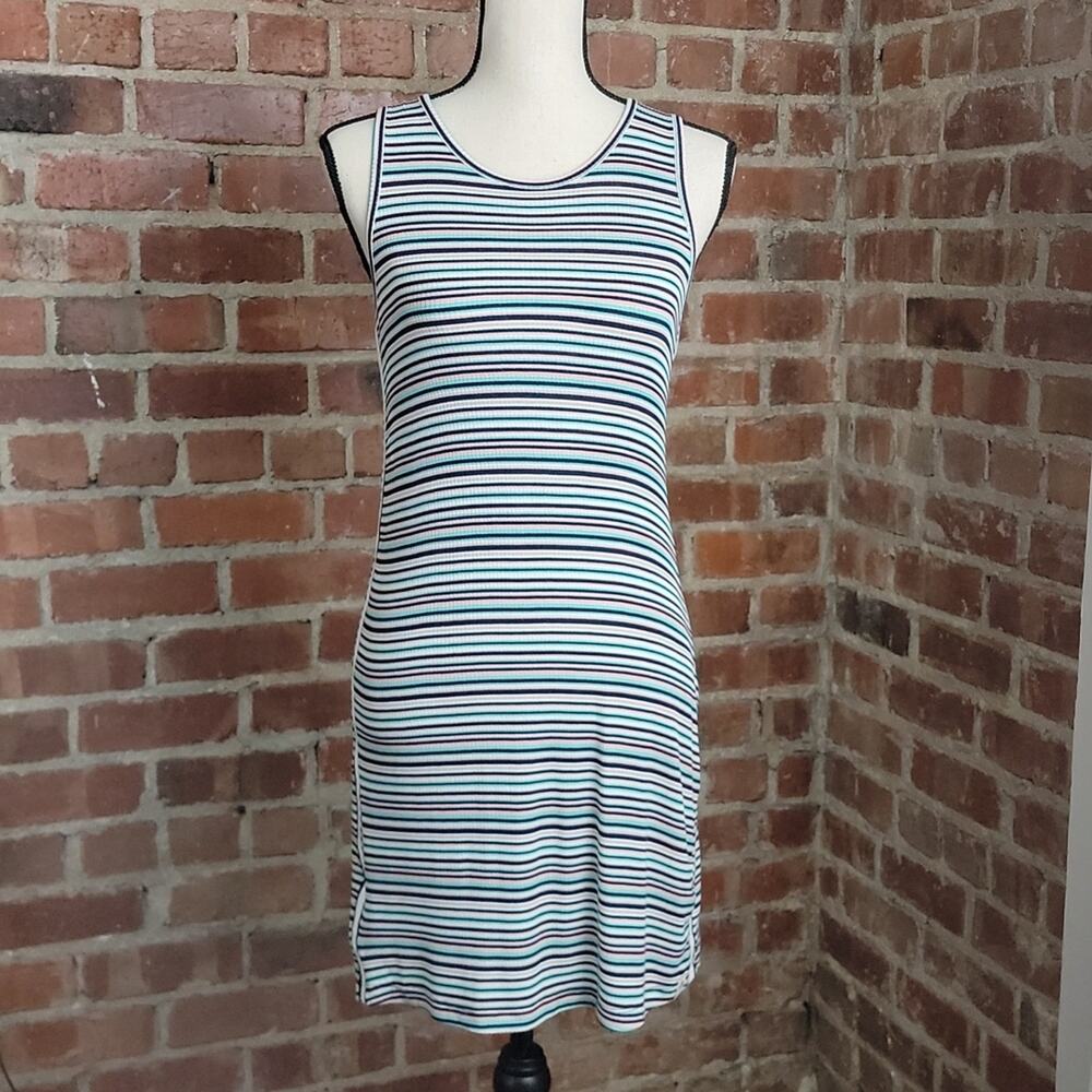 Splendid‎ x Gray Malin rib knit tank mini dress S
